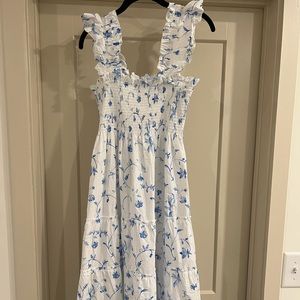 Hill House Home Ellie dress - blue botanical print